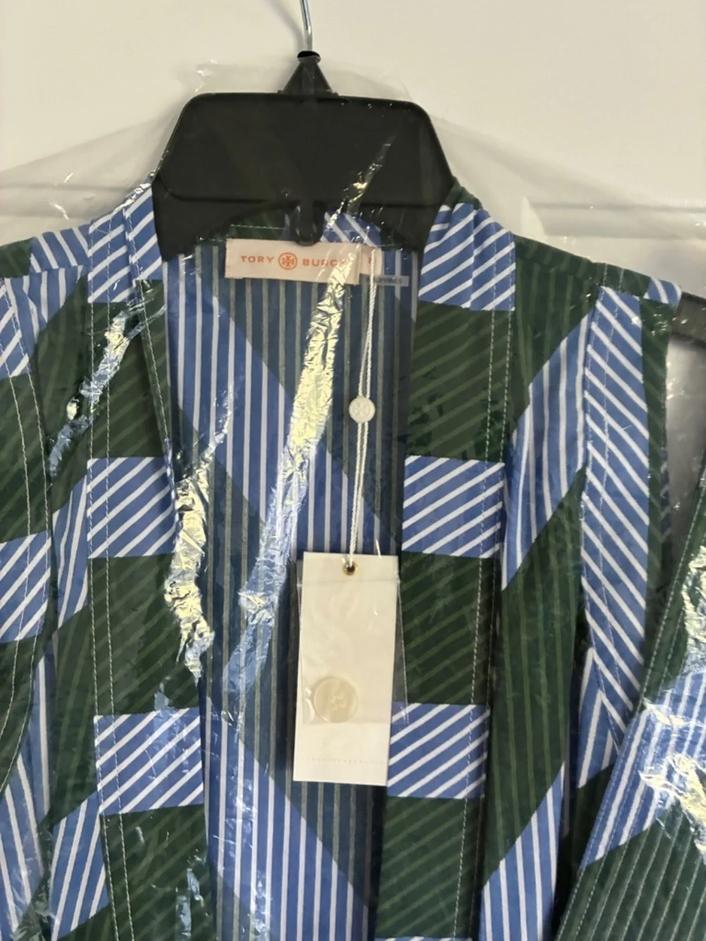 $498 NWT Tory Burch Overprinted Wrap Dress 8 M